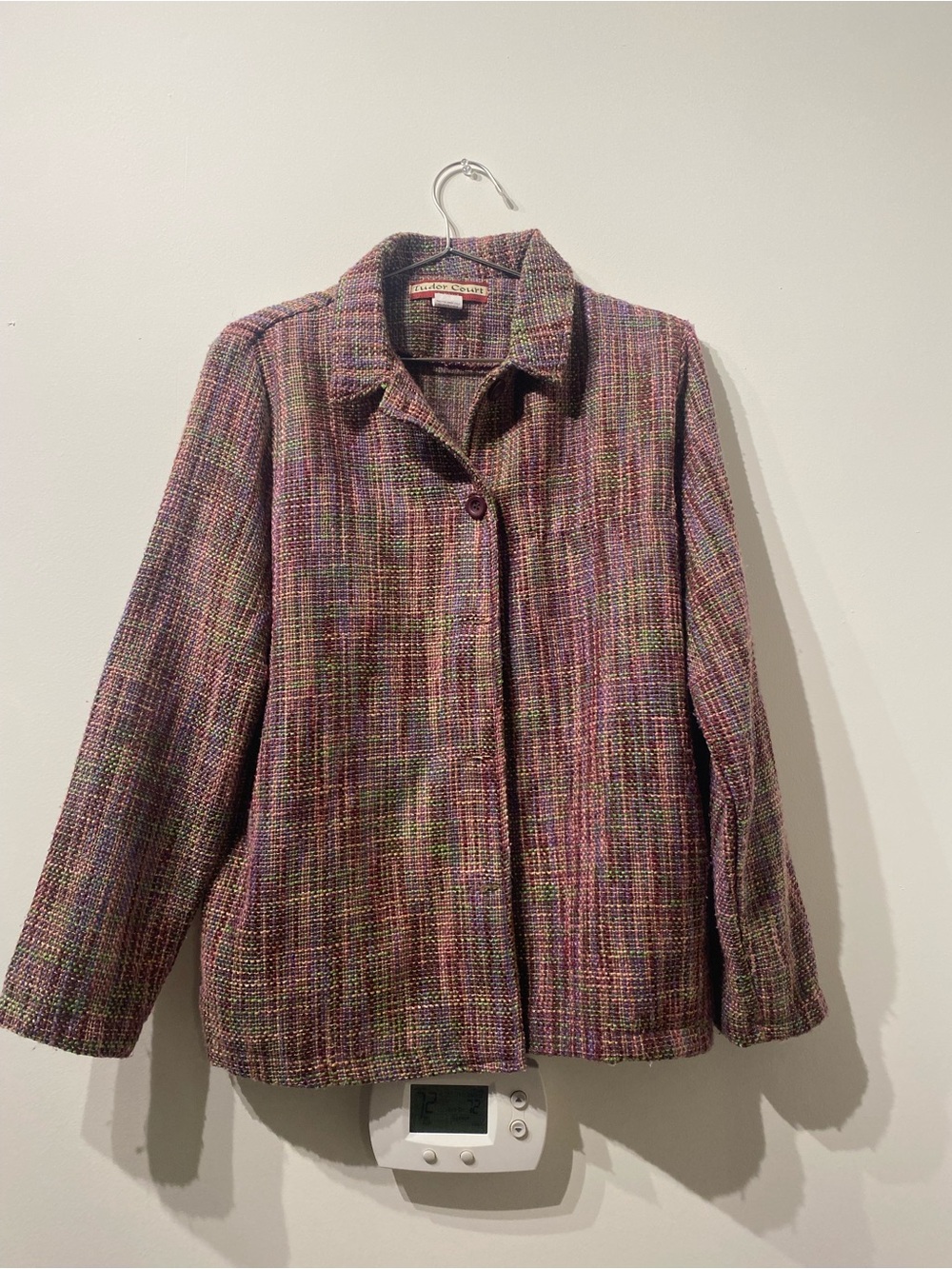 Haband Multicolor Tweed Blazer Jacket